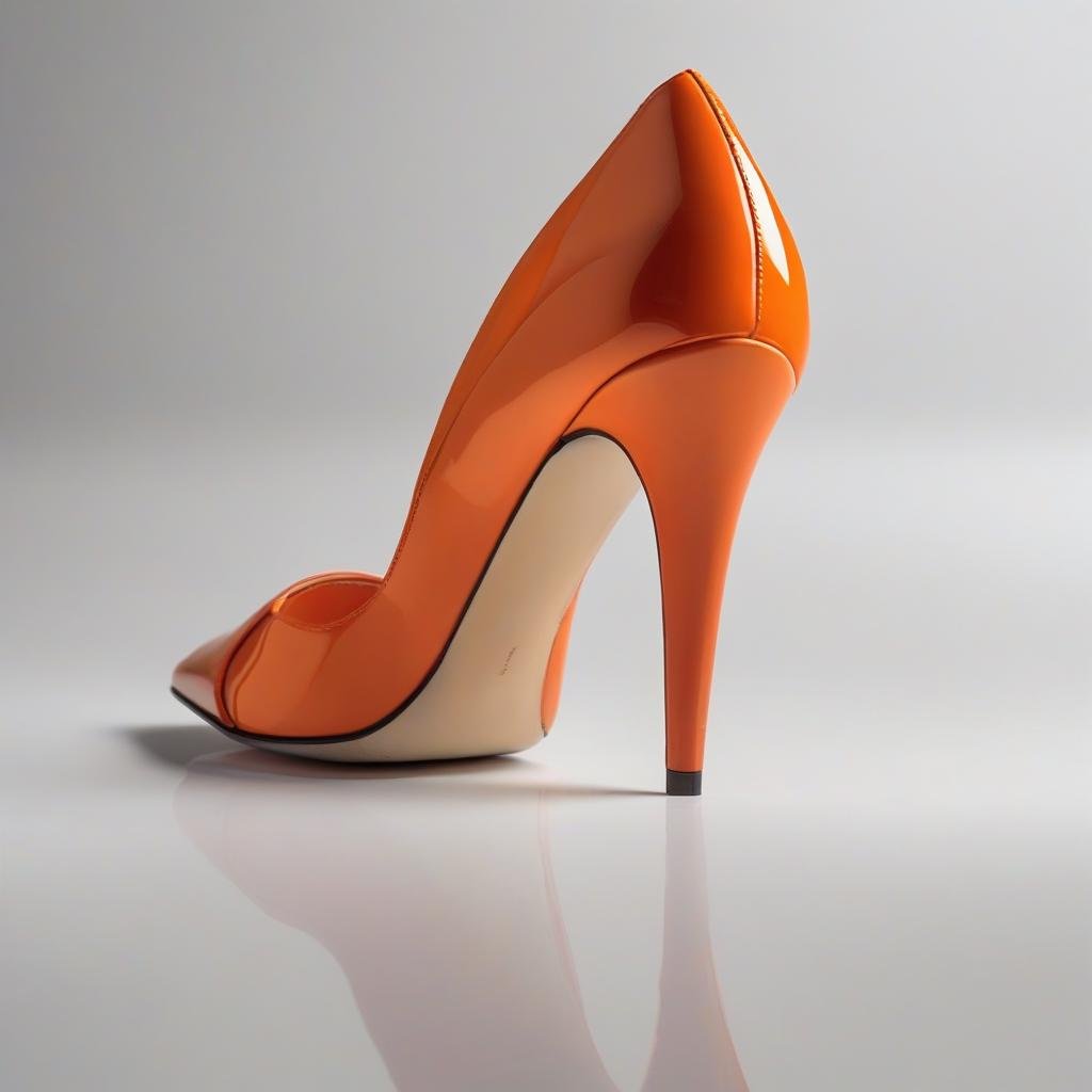 Talon aiguille orange